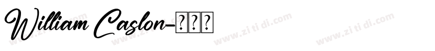William Caslon字体转换